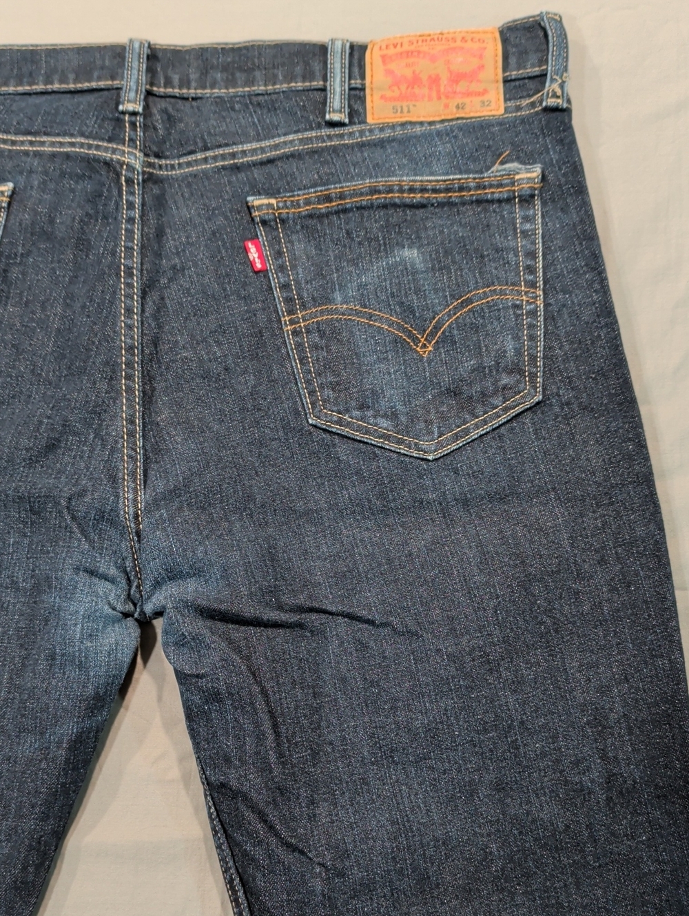 Levi's 511 Slim Denim Jeans  Indigo - Size 42x32 - Picture 5 of 7